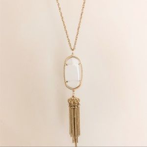 Kendra Scott Rayne Tassel Necklace in Slate